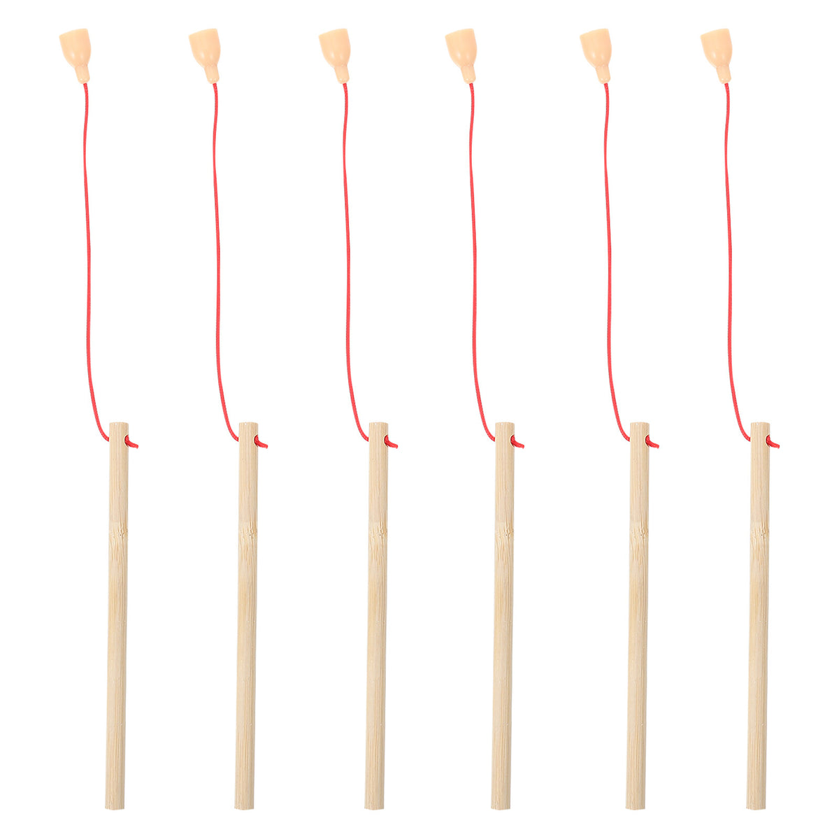 5Pcs Wooden Magnetic Fishing Poles Toys S22954