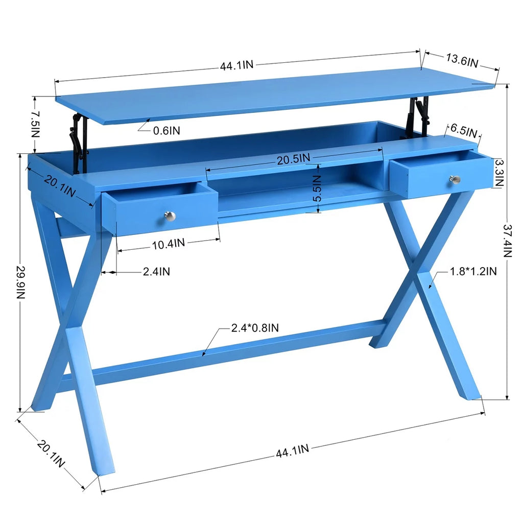44 inch Writing Study Desk with 2 Drawers C42493