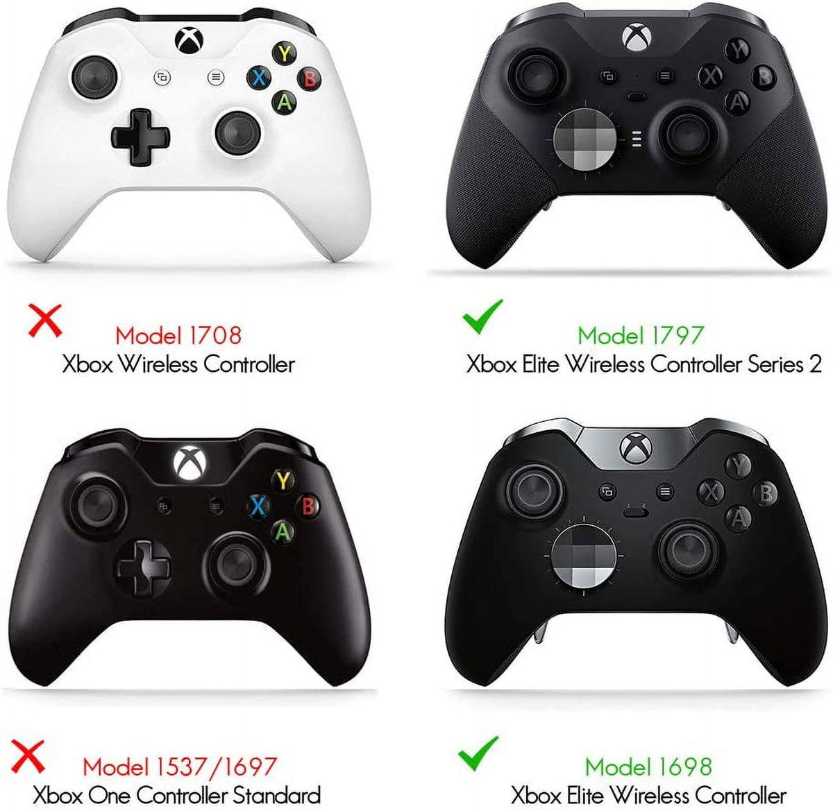 4 pcs Metal Stainless Steel Replacement Paddles for Xbox One Elite Controller Series 2 P471097