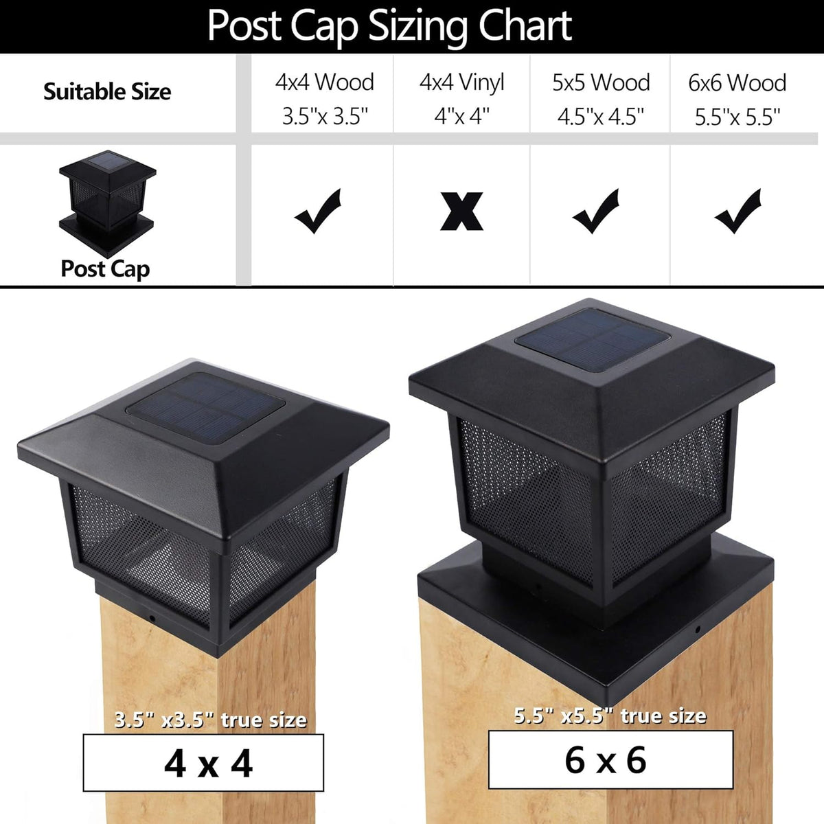 4 Pack Solar Flame Post Lights F124