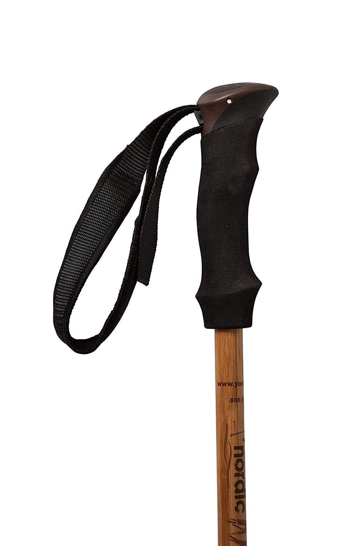 Bamboo & Carbon Fiber Walking Poles - 2 Pack - 6.8 oz Ultralight Collapsible Hiking Poles U54030