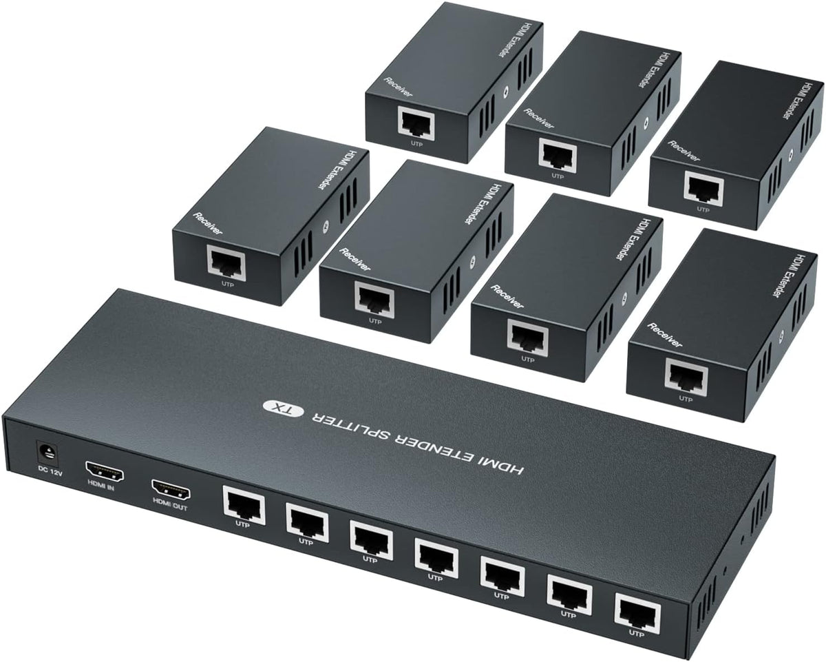 HDMI Extender Splitter 1x7 1080P 50m F74086