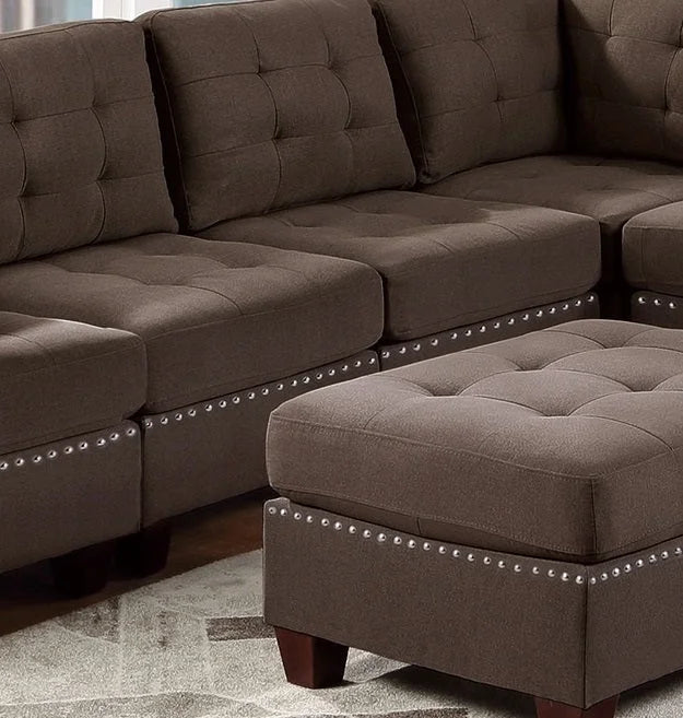 Modular Sectional 9pc Set with Ottomans Q63635