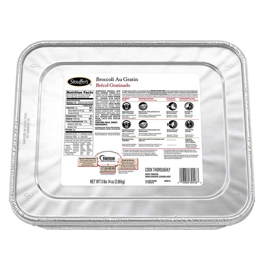 Broccoli Gratin 96 Ounce 4 Per Case S9150