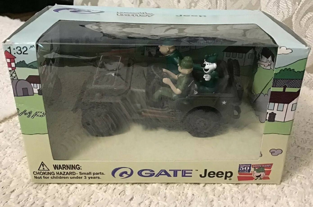 Die-Cast Beetle Bailey in Willys Jeep Q731685