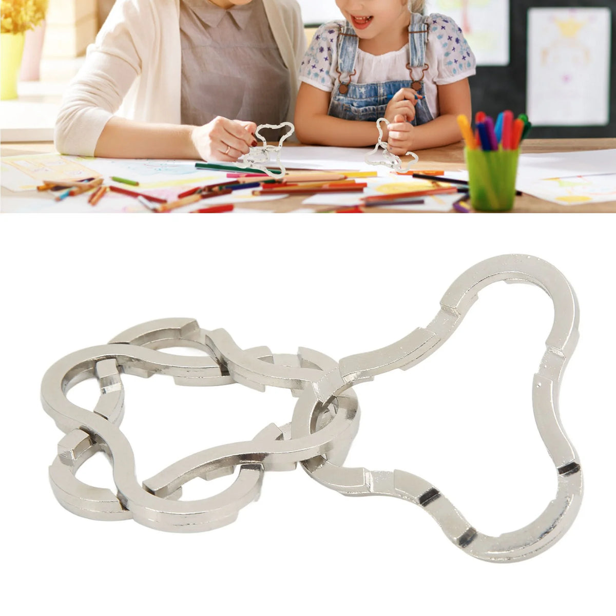 Cast Metal Coaster Puzzle Toy A65780