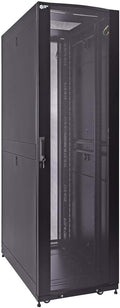 42U Server Rack Cabinet, 1000mm Depth, Black D9167