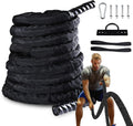 Heavy Battle Rope with Anchor Strap and Wall Mount Bracket Kit T980807