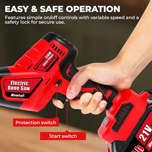 Cordless Electric Bone Saw Machine with 4 Blades 3000mAh X989755