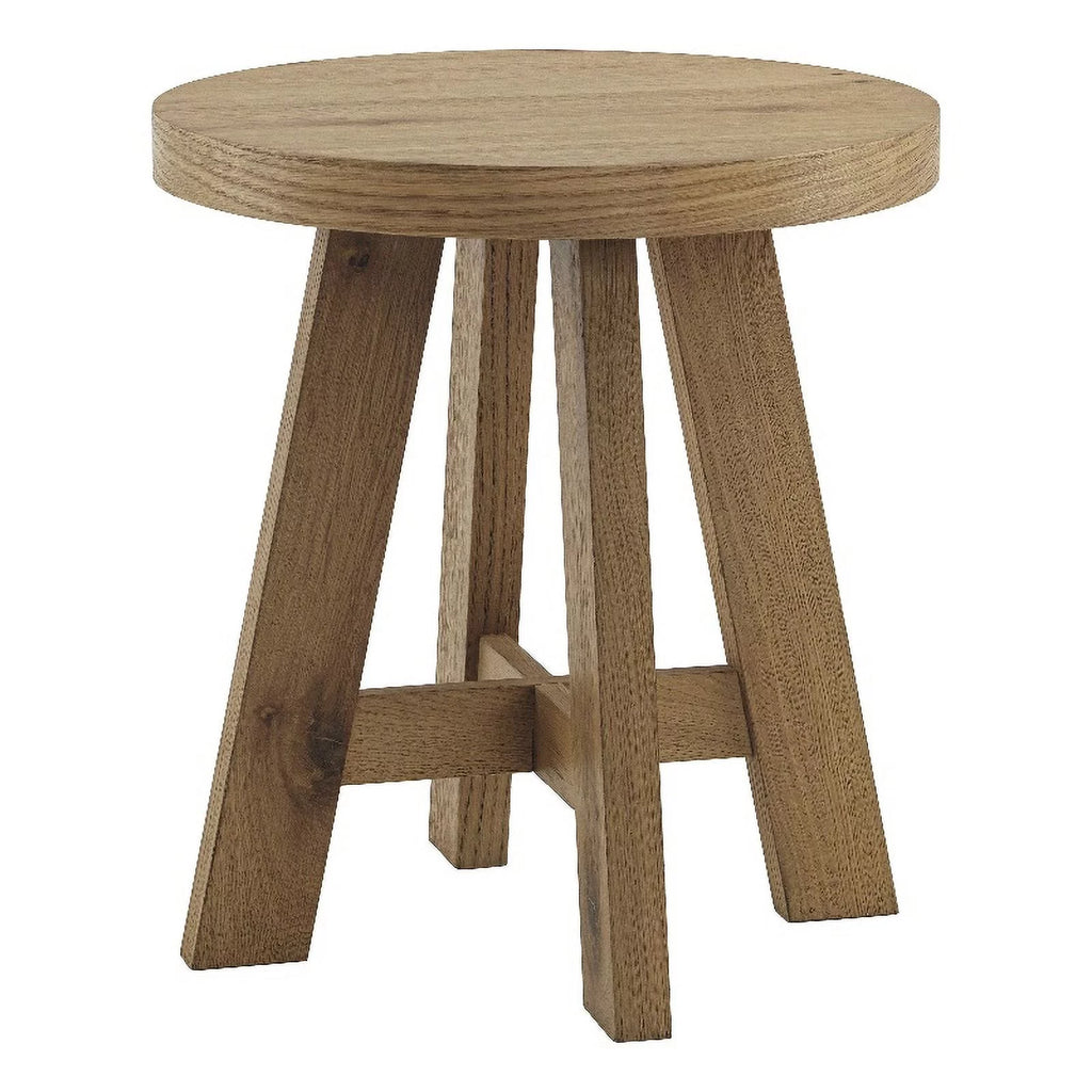 Round Wood End Side Table A2528