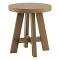 Round Wood End Side Table A2528