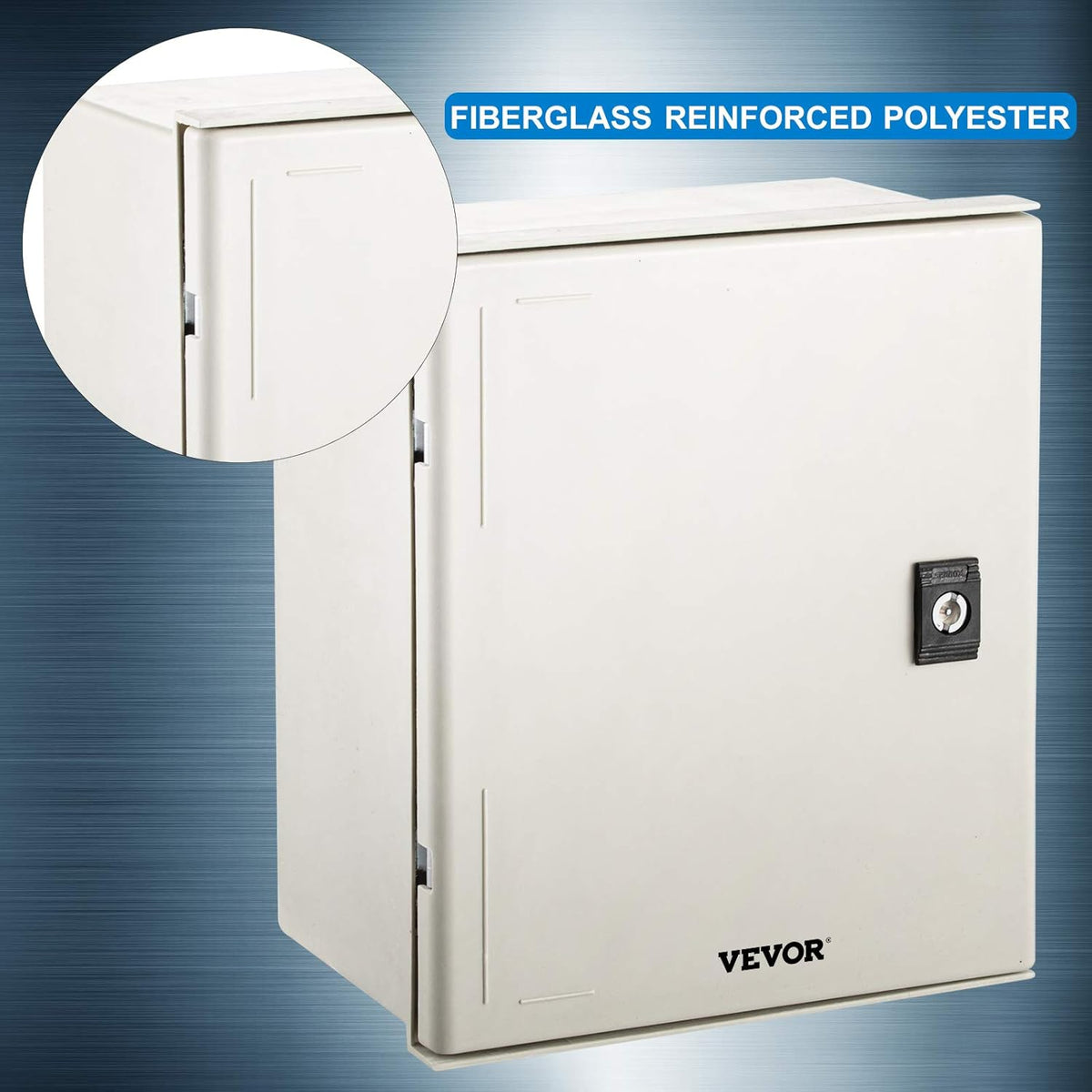 12 x 10 x 6'' NEMA 4X Fiberglass Electrical Enclosure J593