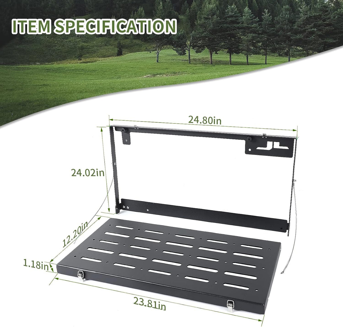 Foldable Aluminum Alloy Tailgate Table A62484