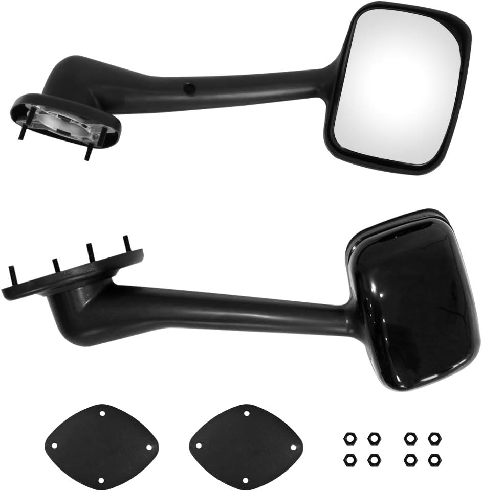 Black Hood Mirror Pair for Freightliner Cascadia S429693