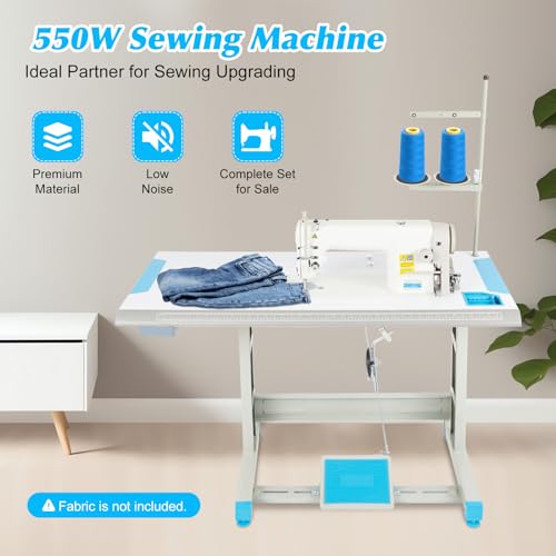 550W Commercial Sewing Machine with 14 Needles K39456