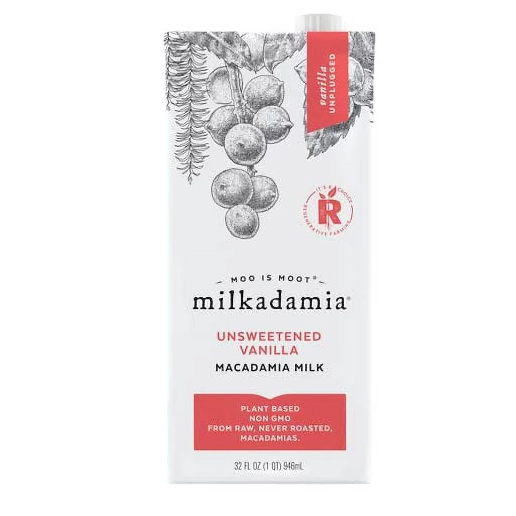 32 Fl Oz (Pack of 6) Unsweetened Vanilla Macadamia Milk V743223