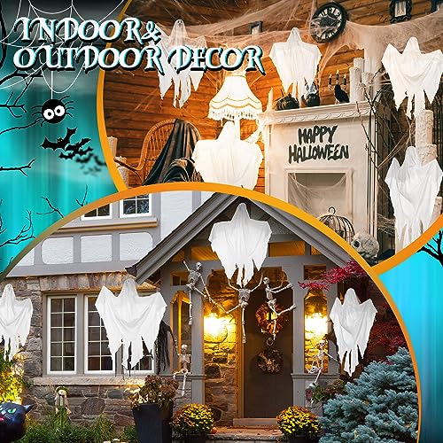 12 Pcs Halloween Hanging Ghost Decoration 27.5 Inch V788563
