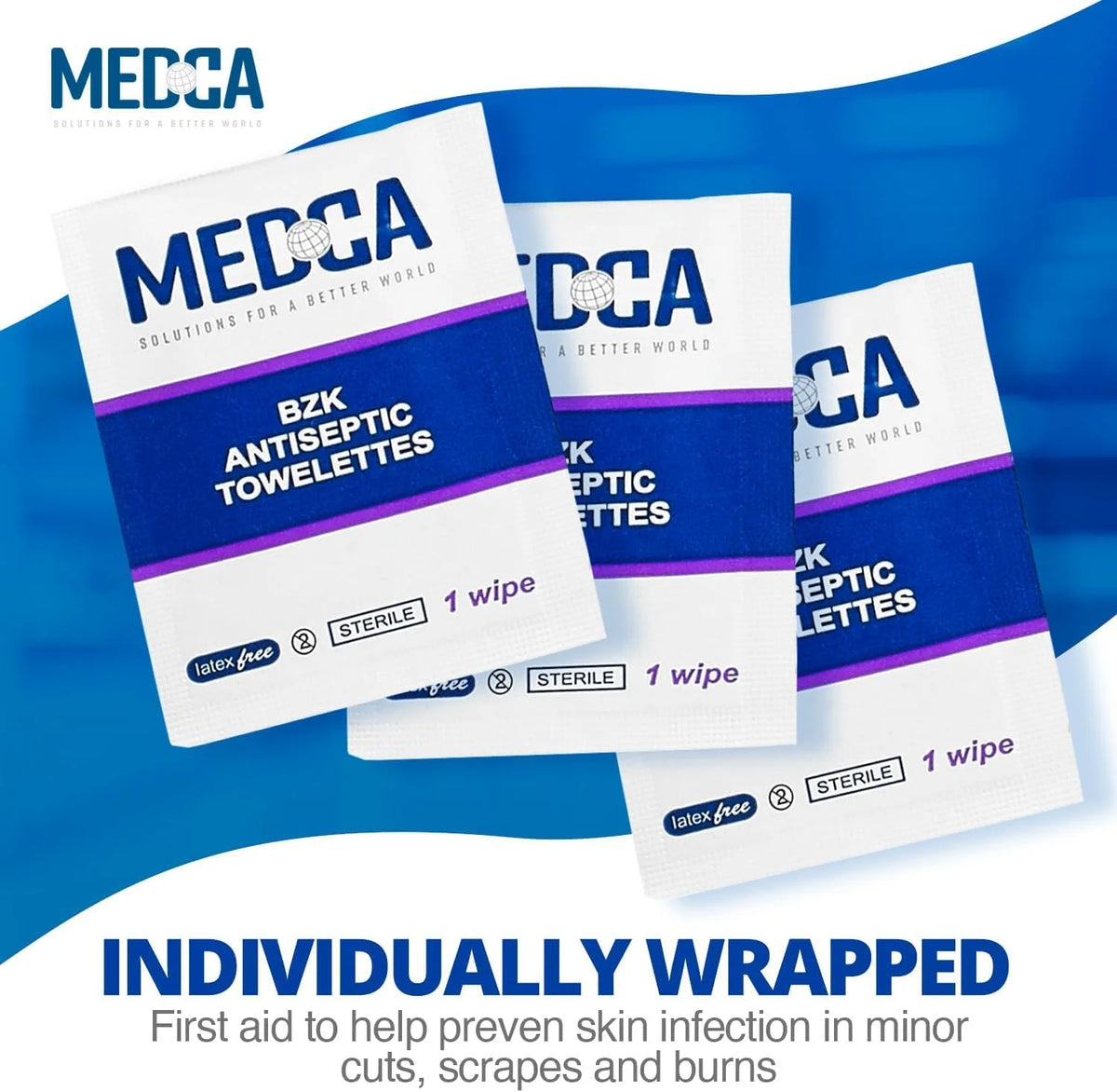 BZK Wipes Pack of 1000 H4182