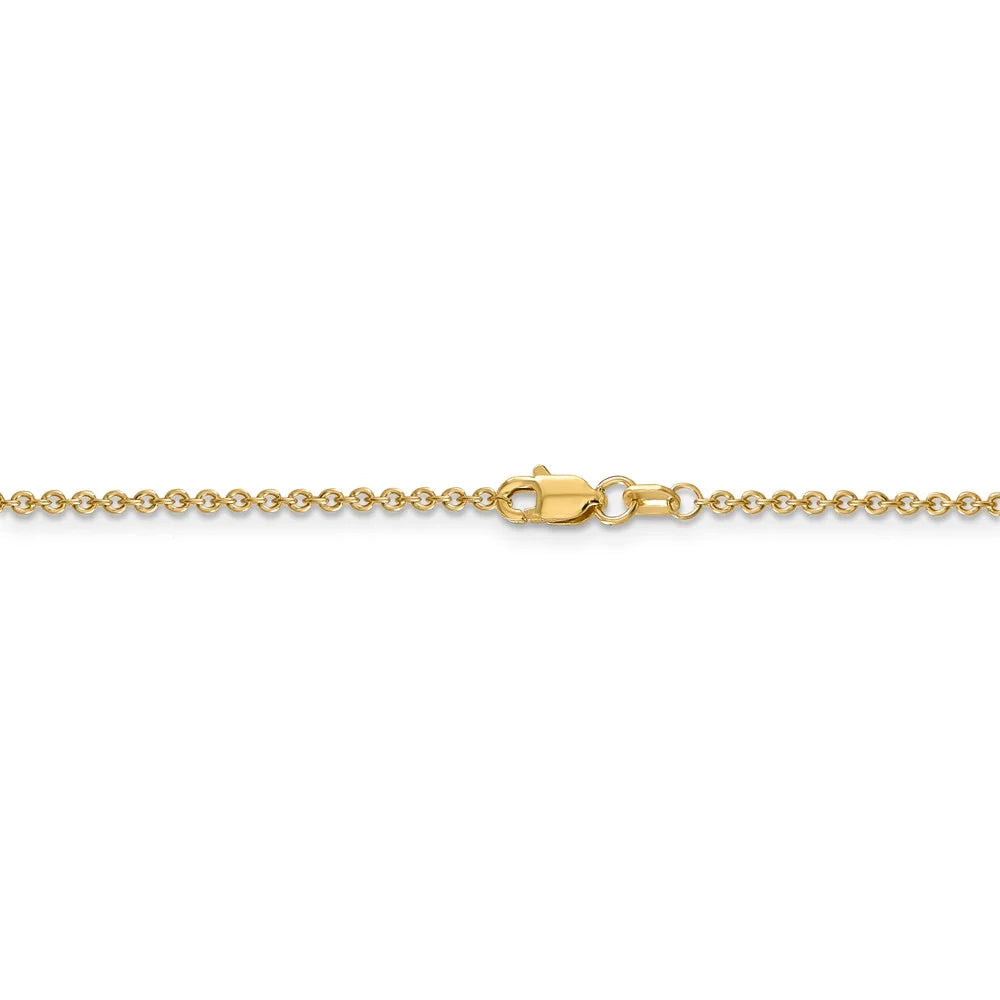 14kt Yellow Gold 24 inch Cable Chain with Lobster Clasp K3522