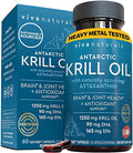 Krill Oil Omega 3 Supplements 1250 mg, 60 Count Z419996