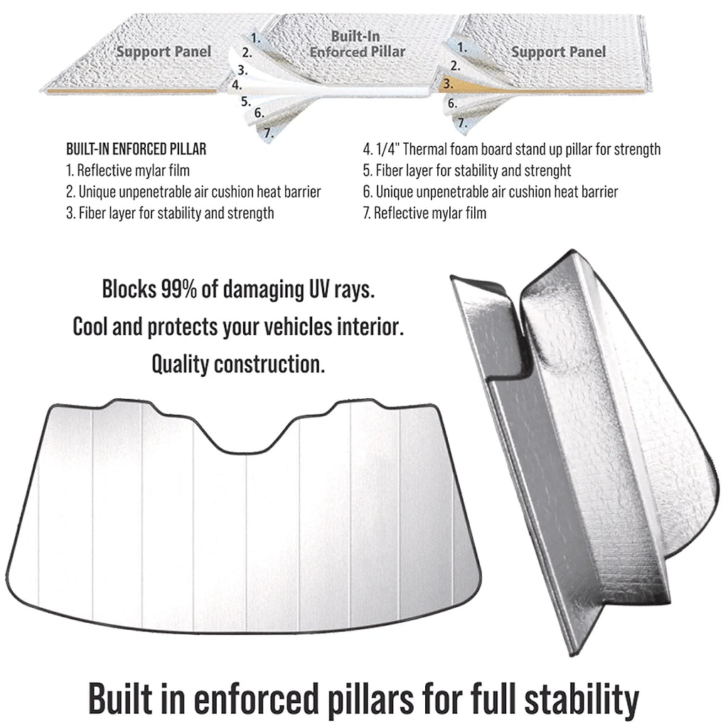 Universal Fit Windshield Sun Shade 54"x 27.5" C739137