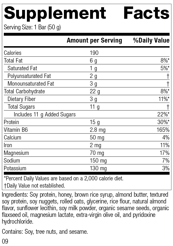 Soy Almond Crunch 18 1.75 oz. Bars U5941