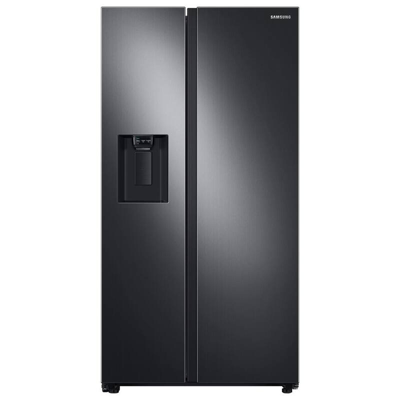 Side by Side Refrigerator in Black Stainless Steel I478