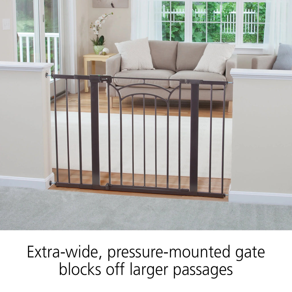 Bronze Tall & Wide Walk Thru Baby Gate C78774