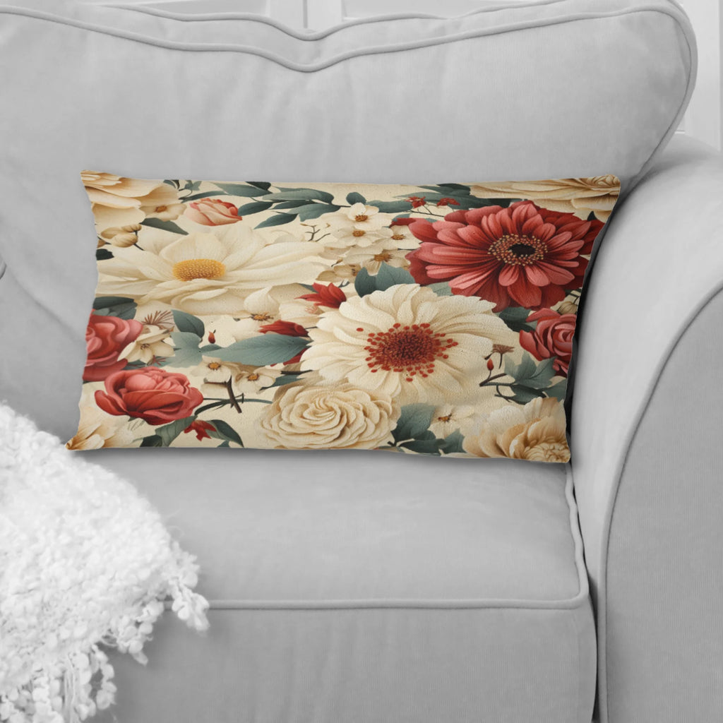 Floral Printed Throw Pillow C1102