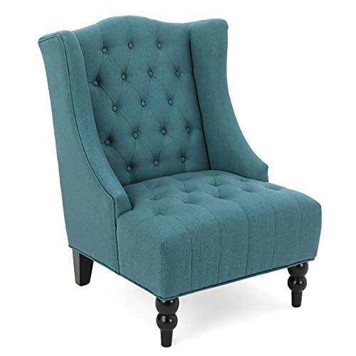 Dark Blue Fabric Club Chair B99752