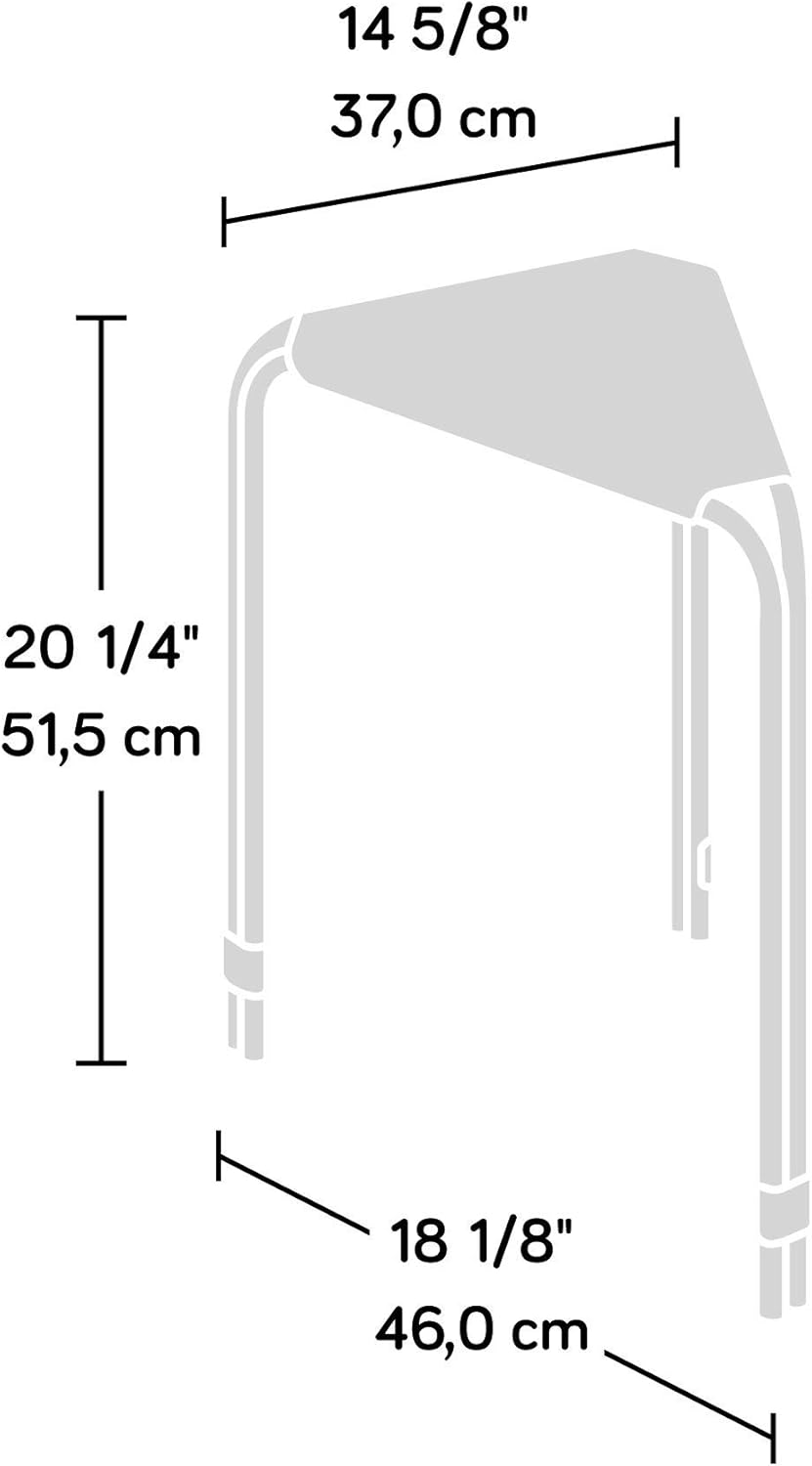 Triangular Side Table, Black finish P138930