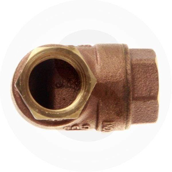 3/4 inch Angled Gas Fire Pit Shut Off Valve Kit with Pewter Flange and Key I94450