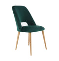 Green Wood Dining Chairs E7210