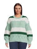 Lightweight Pointelle Pullover Sweater X495