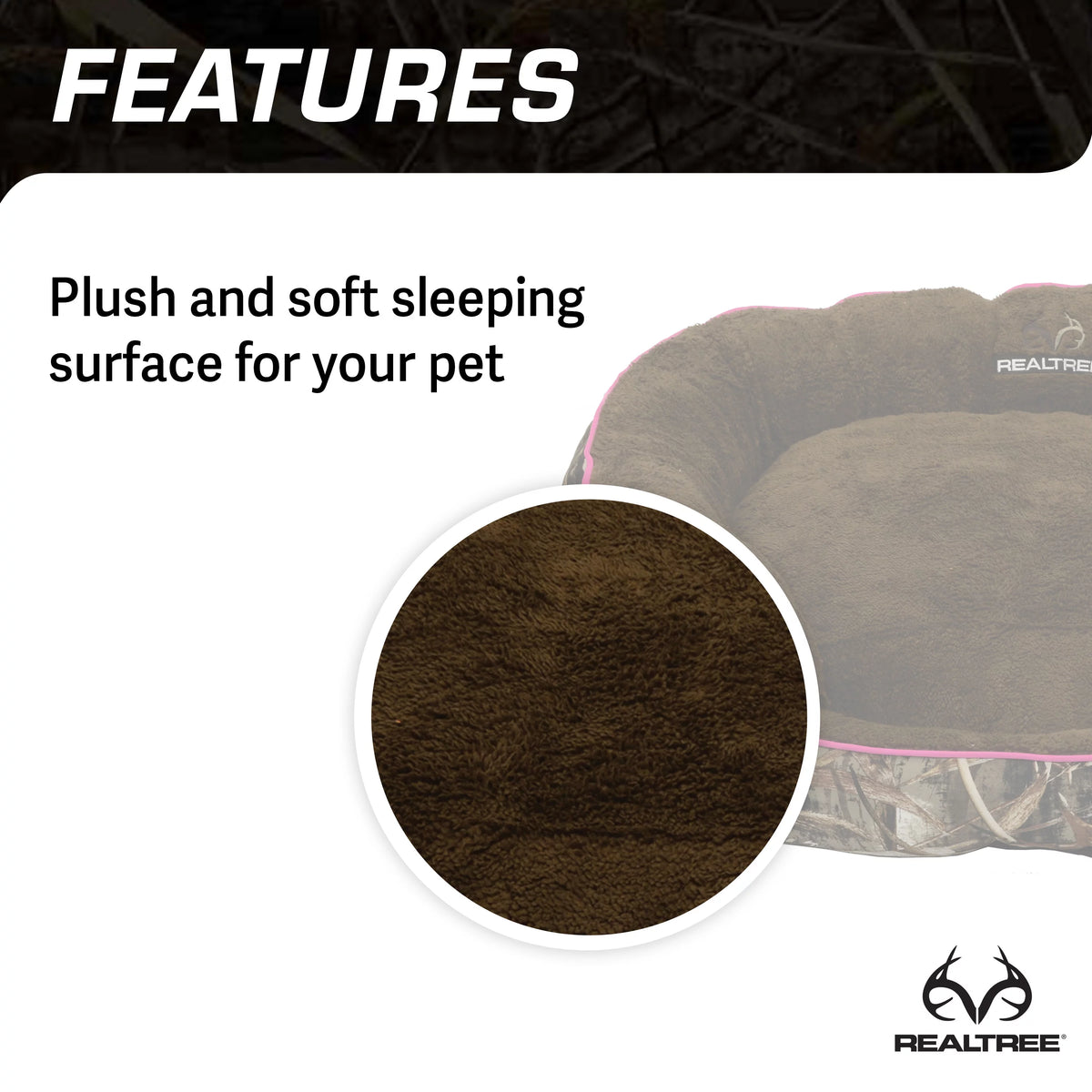 Camo Bolster Bed W32720
