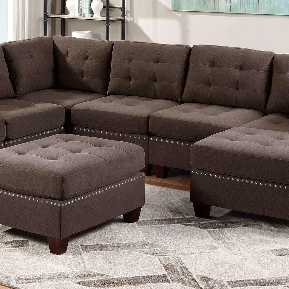 Modular Sectional 9pc Set with Ottomans Q63635