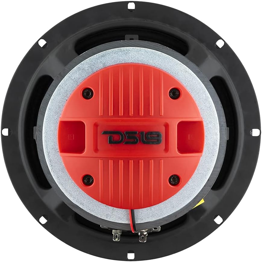 8" Shallow Hybrid Mid-Range Car Audio Loudspeaker with Grill Included 400W Max 200W RMS 8 Ohms Pack of 2 A822125