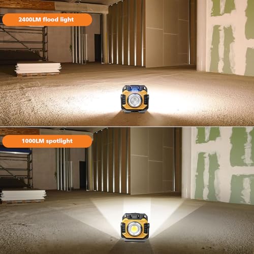 2 Pack Rechargeable Magnetic Work Light with Hook N3133