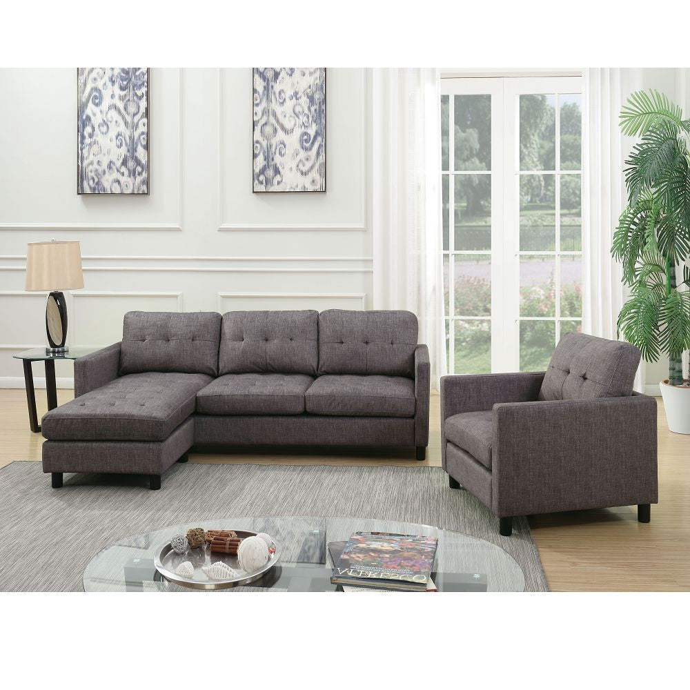 Gray Fabric Sectional Sofa Z61921