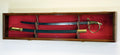 Sword Display Case Cabinet with Lockable Wall Rack Box X5498