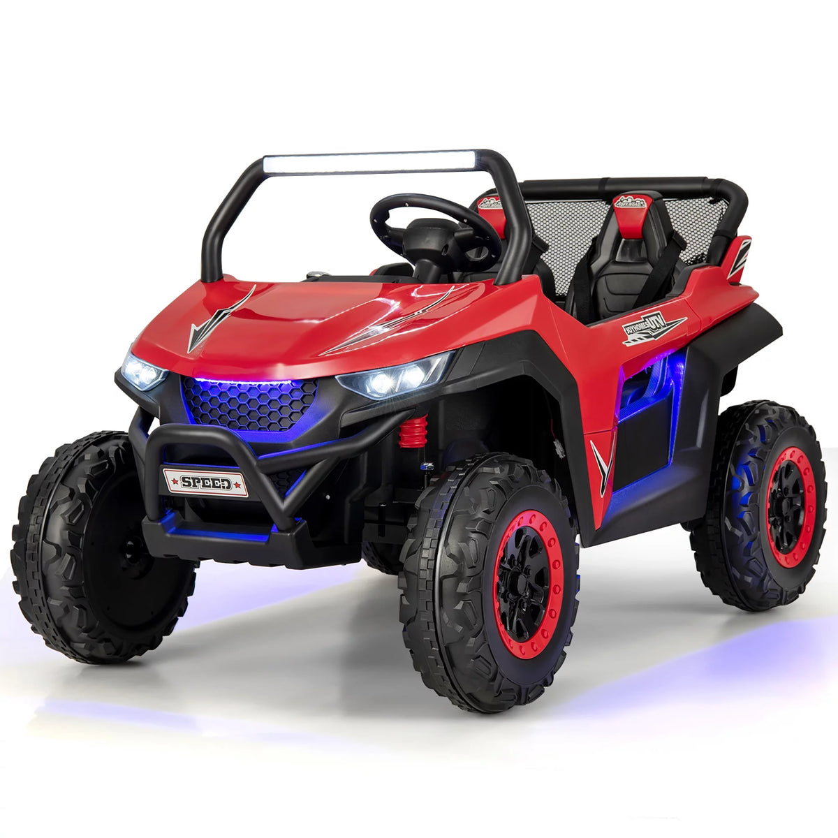 12V 2-Seater Kids Ride On UTV Electric Vehicle Pink E8047
