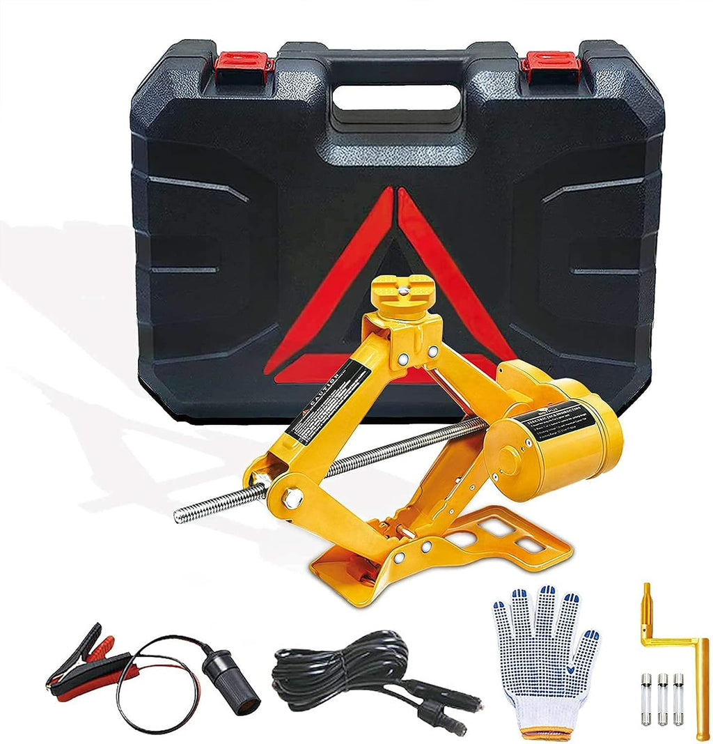2 Ton 12V Electric Scissor Jack with Storage Box, Pack of 2 G149