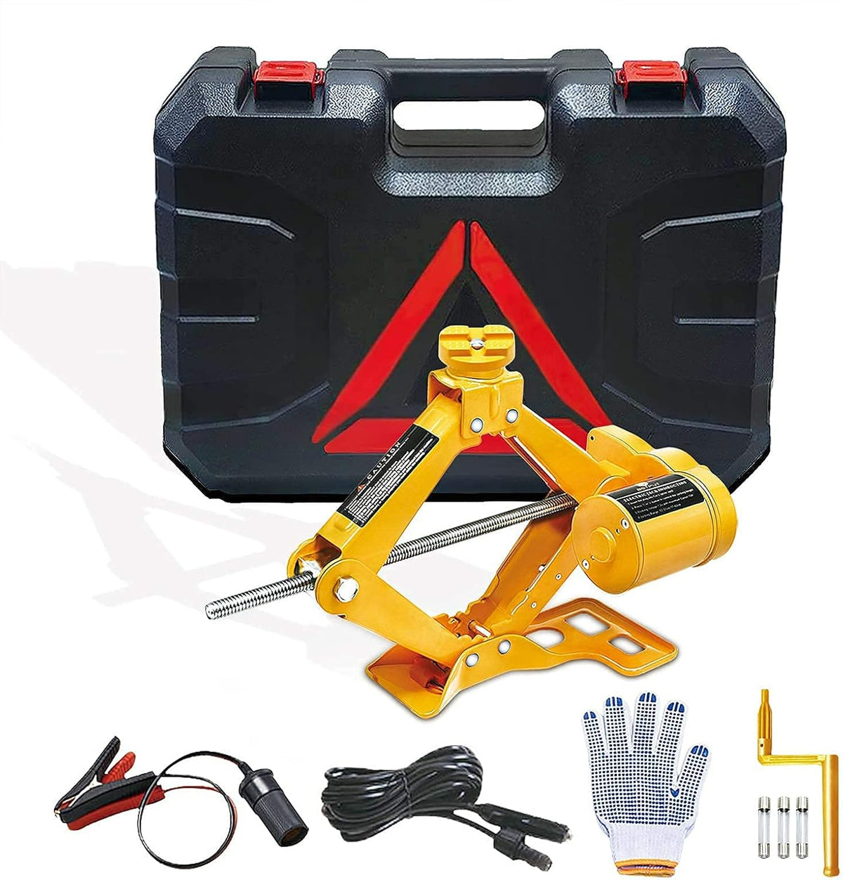 2 Ton 12V Electric Scissor Jack with Storage Box, Pack of 2 G149
