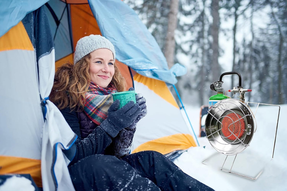 Portable Propane Heater Cooker 15,000 BTU Silver K57887