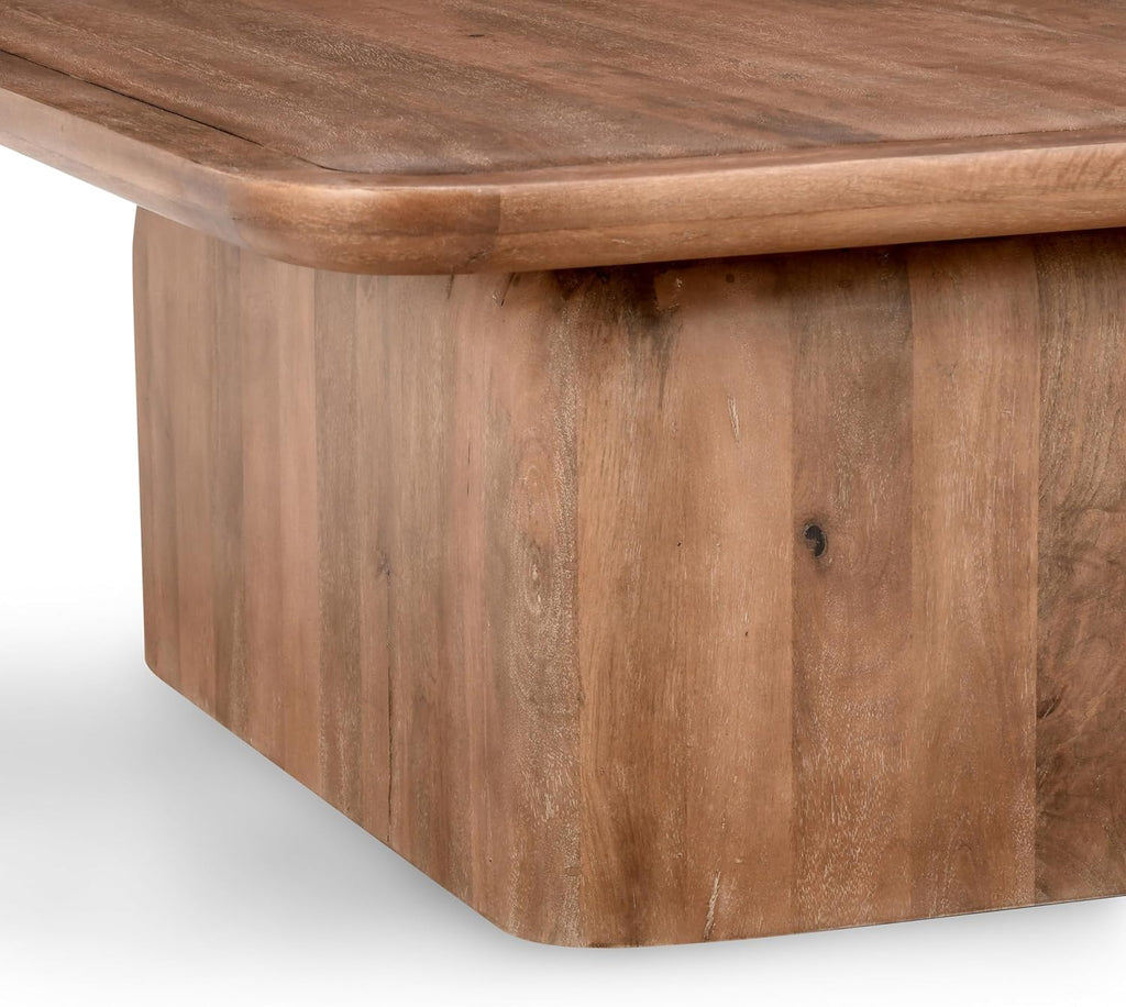 Brown Solid Mango Wood Coffee Table Z42689