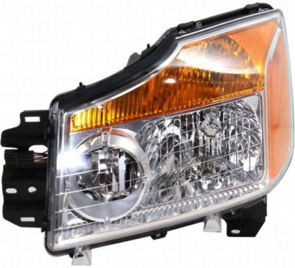 Headlight Assembly for Nissan Titan 2008-2015 Driver Side Halogen D965919