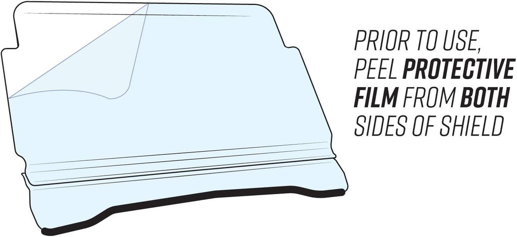 Heavy-Duty Full Windshield Clear Polycarbonate A4773