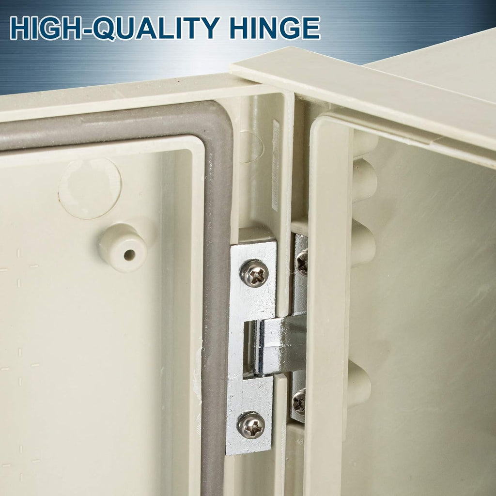 12 x 10 x 6'' NEMA 4X Fiberglass Electrical Enclosure J593