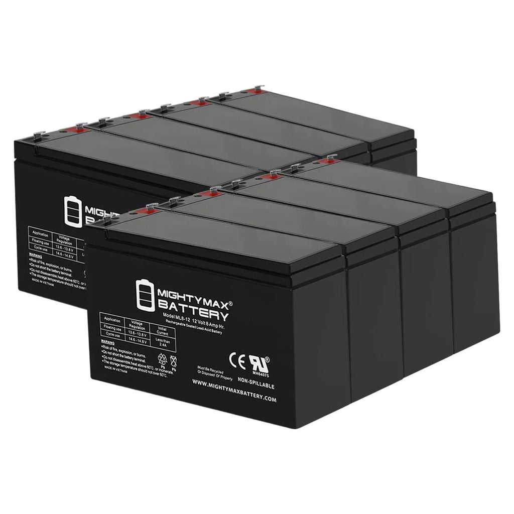 12 Volt 8 AH Rechargeable SLA AGM Battery Q213