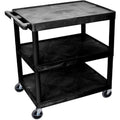 Black 3-Shelf Utility Cart P217994